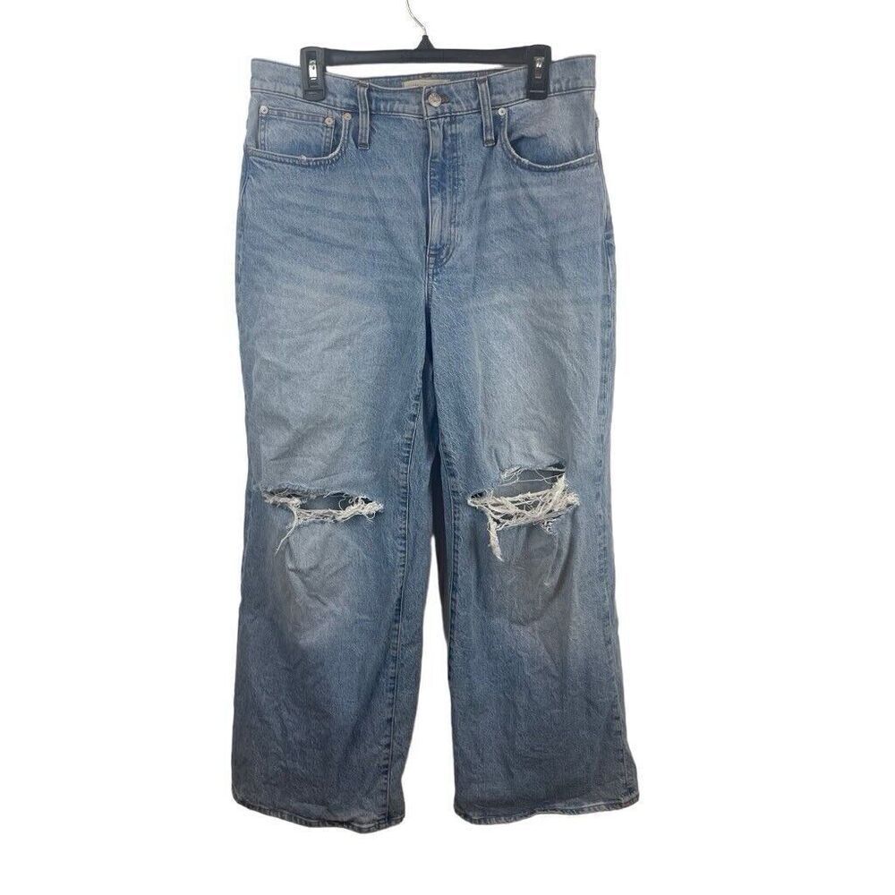 Madewell Superwide-Leg Jeans High‎ Waisted Size 30 Petite
